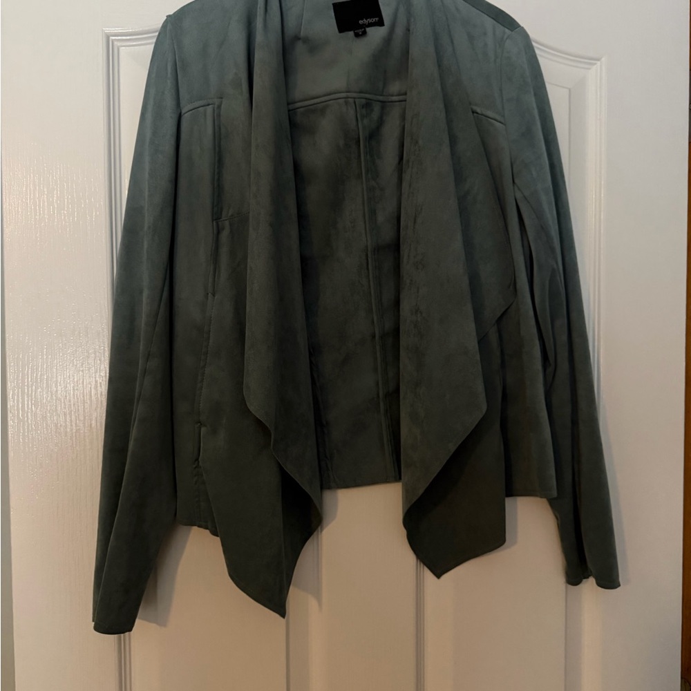 Edyson drape front jacket. - Picture 2 of 8